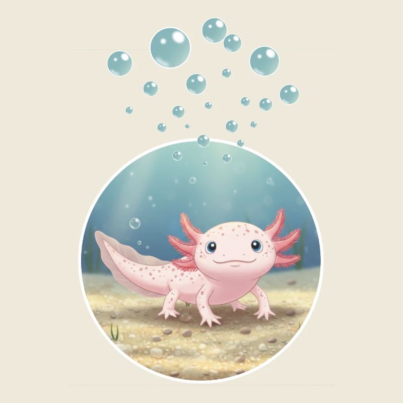 T-Shirt-Design „Axolotl“
