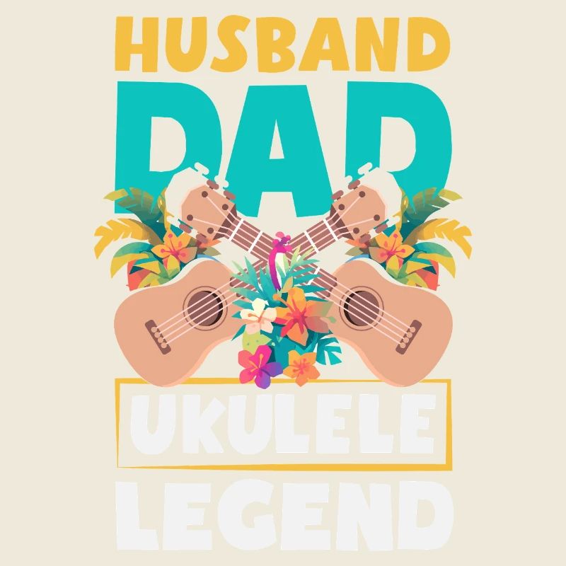 Husband Dad Ukulele Legend Funny Father's Day