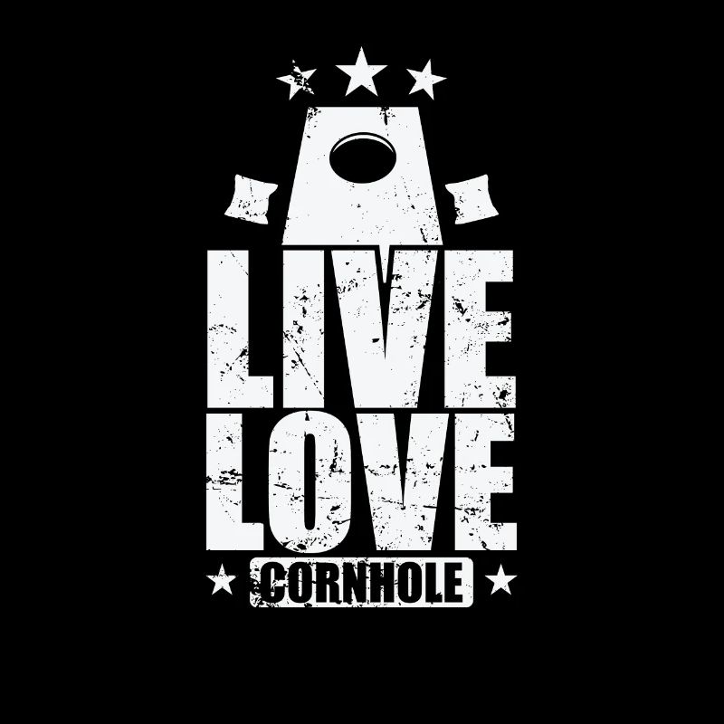 Live Love Cornhole Spiel Freizeit Hobby
