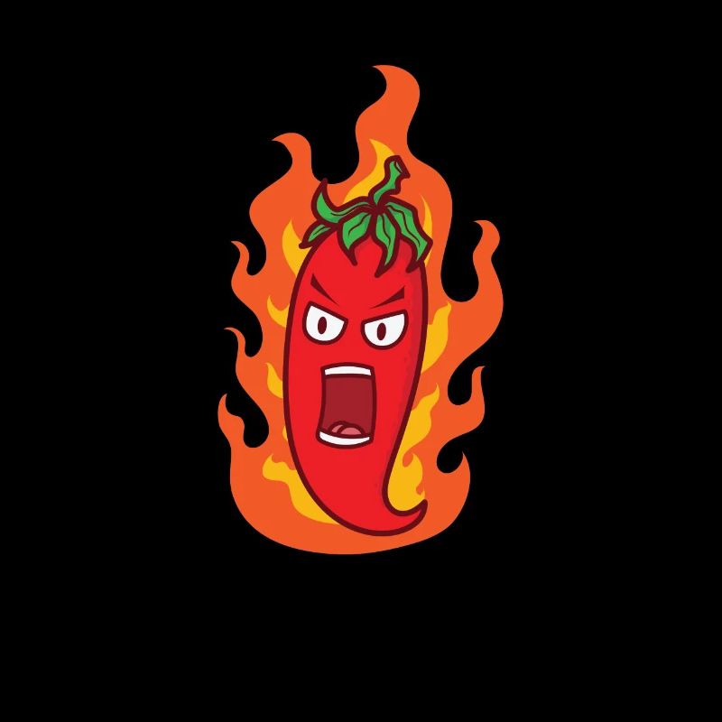 Épicé piquant piment chaud comme le feu