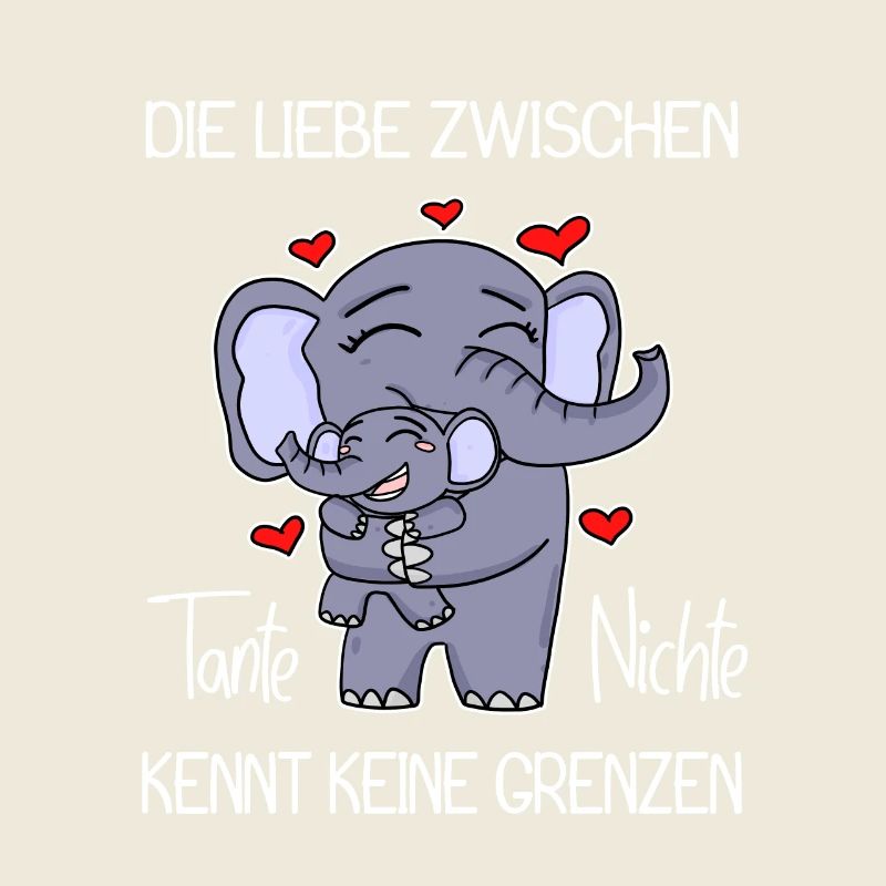Tante und Nichte Bindung Beste Freunde Elefanten