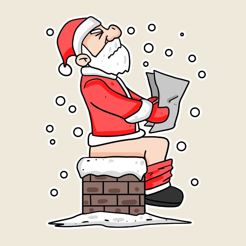 Noël Cheminée drôle Noël