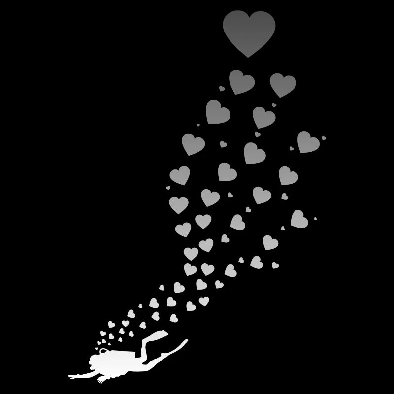 Taucher Liebe Herz
