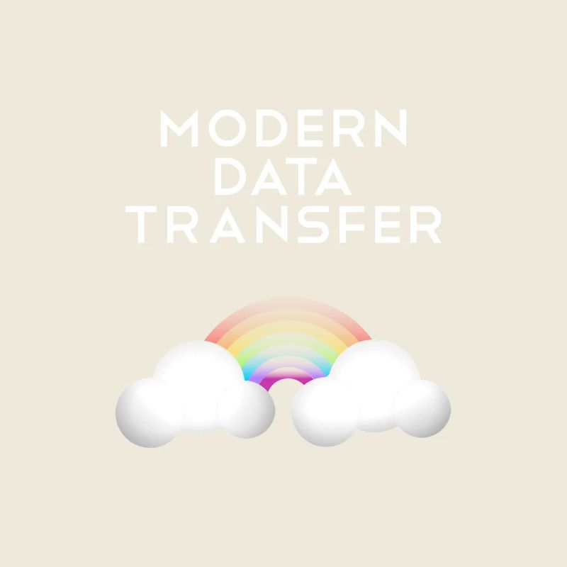 Moderne Datentransfer Wolken Informatiker Geschenk