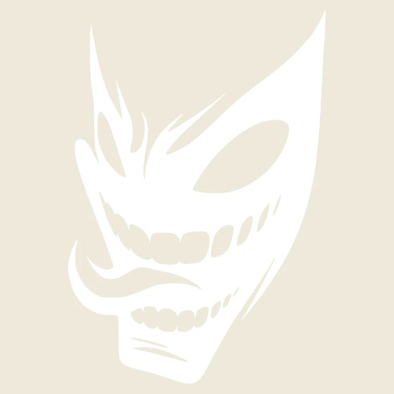 Grinning Creepy Halloween Mask