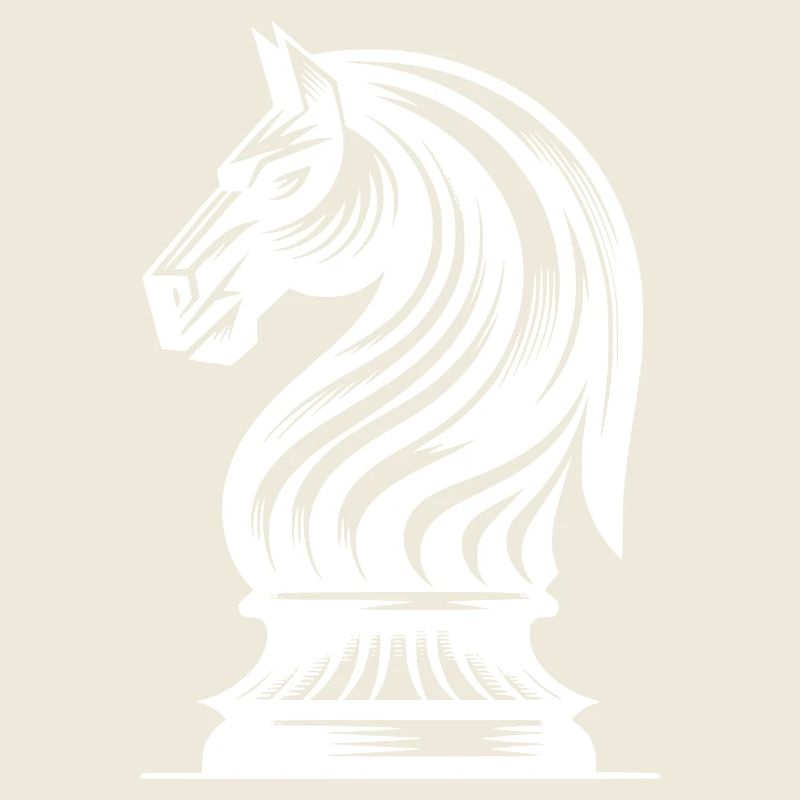 croquis de cheval d'échecs dessin de pièce de cavalier