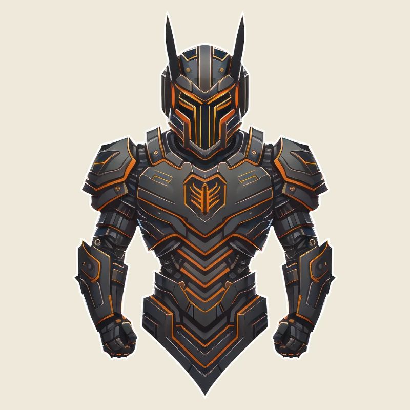 Tech-Krieger-Charakter