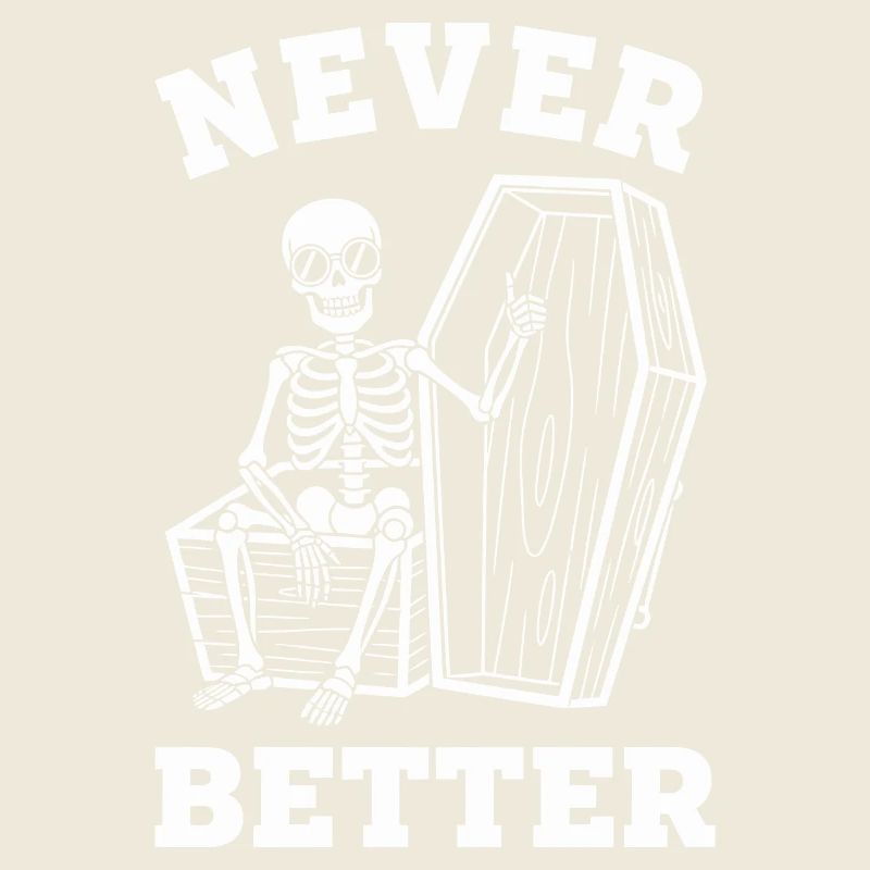 Never Better Skeleton Coffin