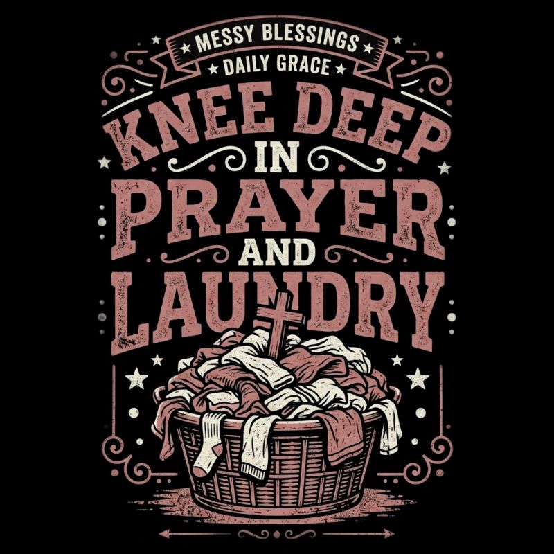 Knee Deep In Prayer And Laundry Messy Blessings