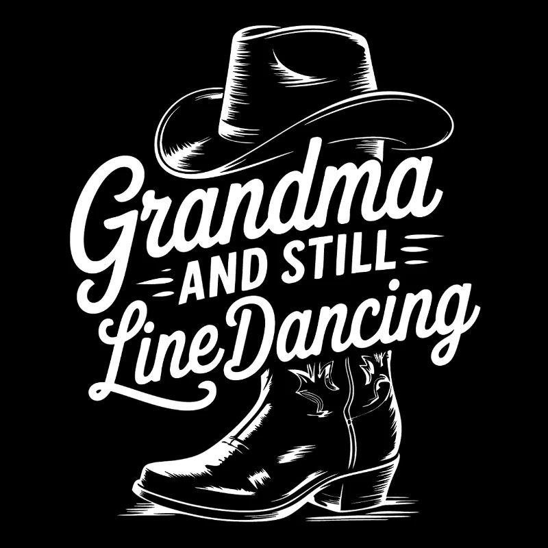Coole Line Dance Oma. Oma hat Freude am Tanzen