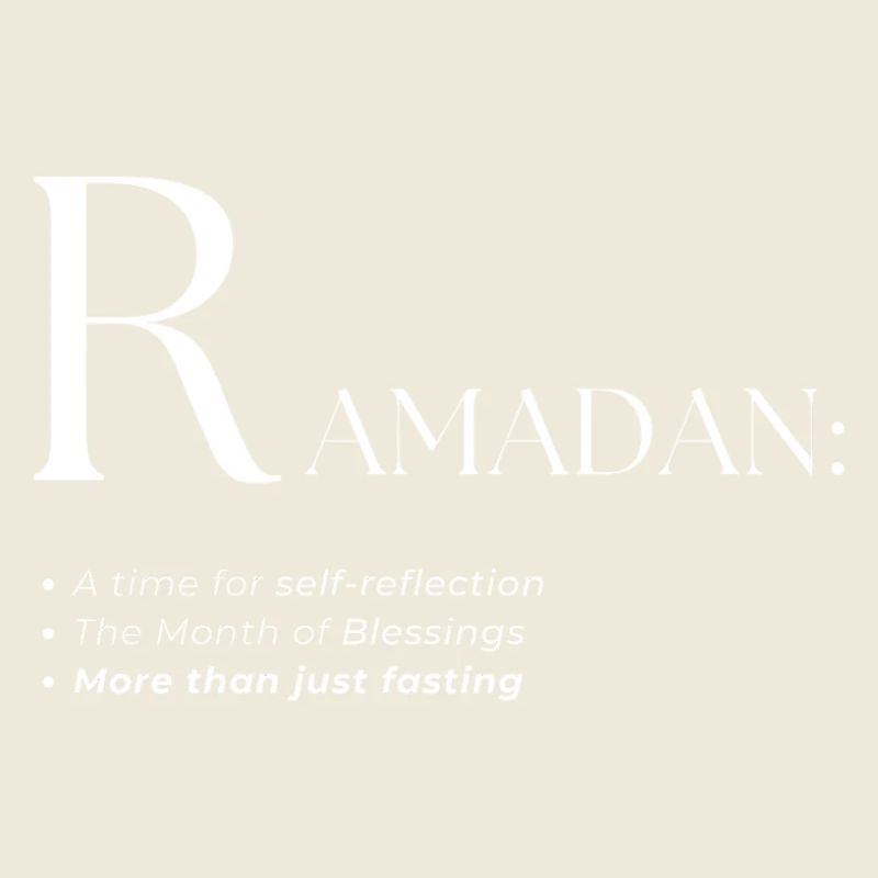 Design des Ramadan-Wörterbuch-Textstils
