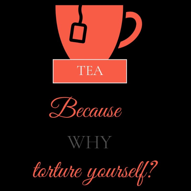 TEA-RIFFIC (Bright Red + Grey)