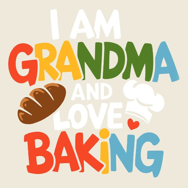 Oma backt gerne Großmutter ist Bäckerin