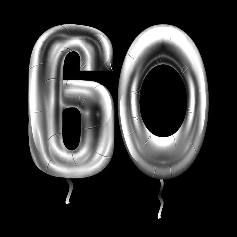 60e anniversaire ballons d’anniversaire 60 ans