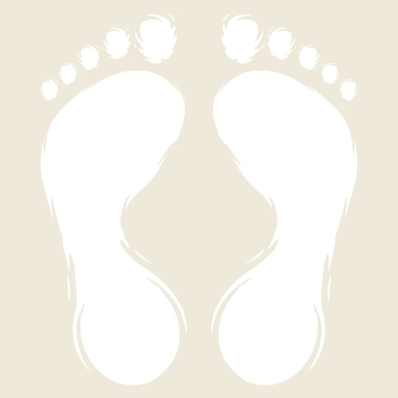 Empreinte empreinte conception blanc