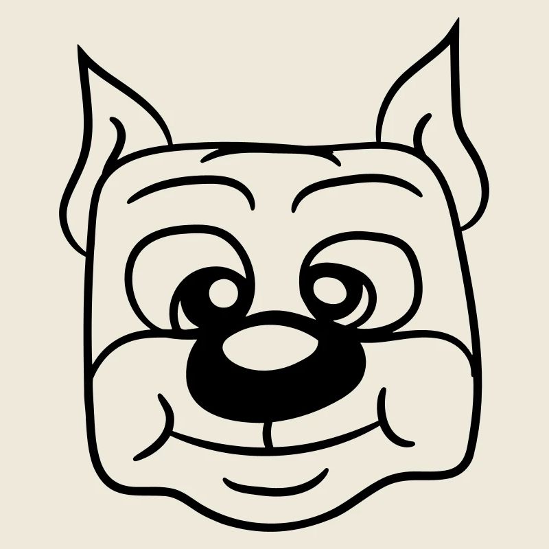 Visage de chien Petit Tête d’animal de compagnie Mignon