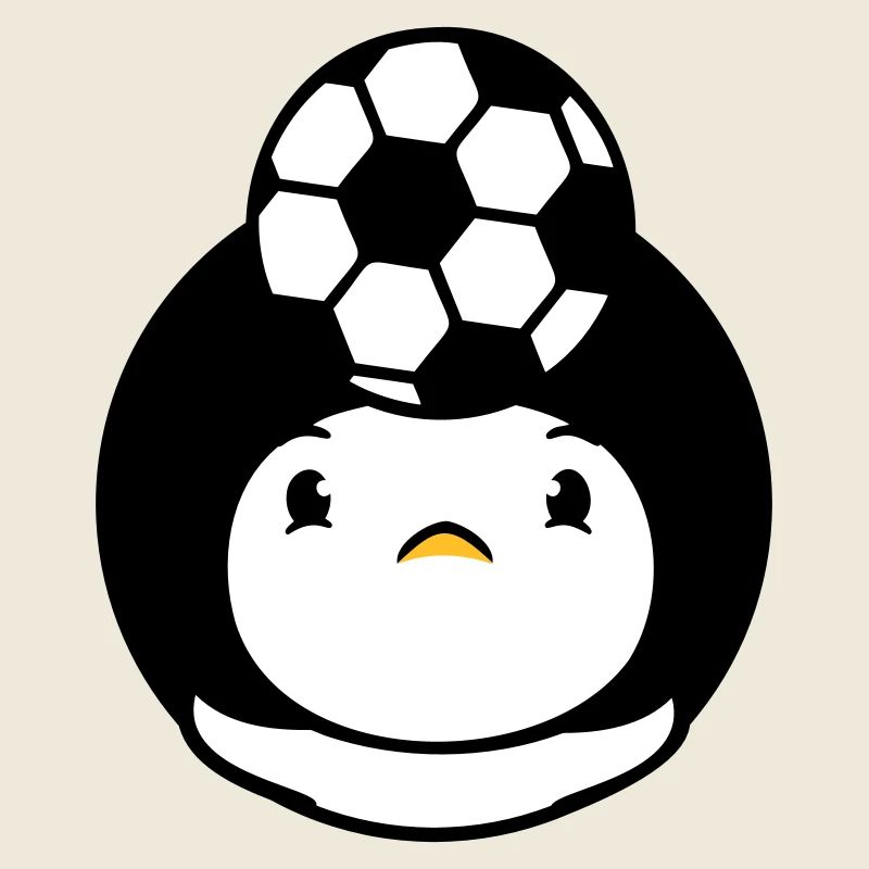 Duck Playing Soccer Header Ball Balancing Head