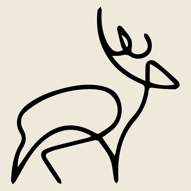 oneline deer