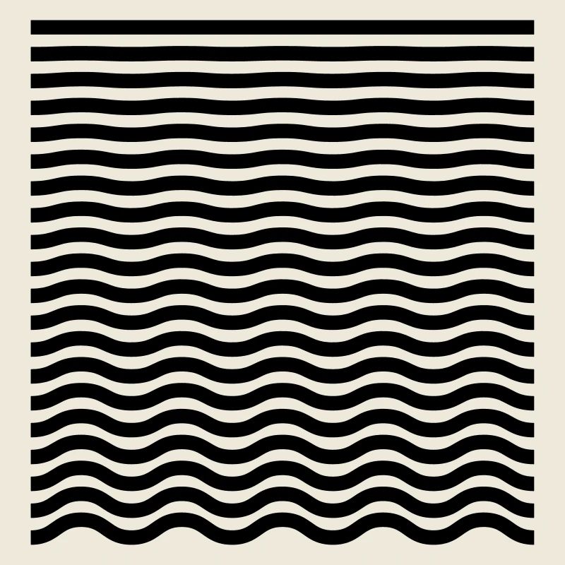 Course from straight to wave - minimalist