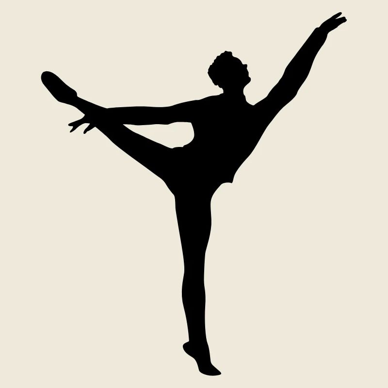 Vektor Ballett Tänzer Silhouette