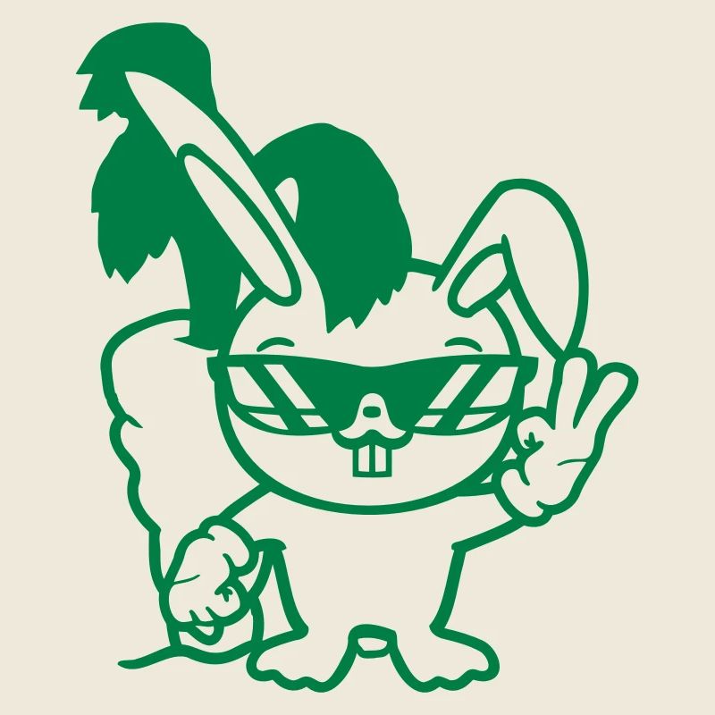 Bunny Big Énorme Carotte Carotte Lunettes de soleil Cool