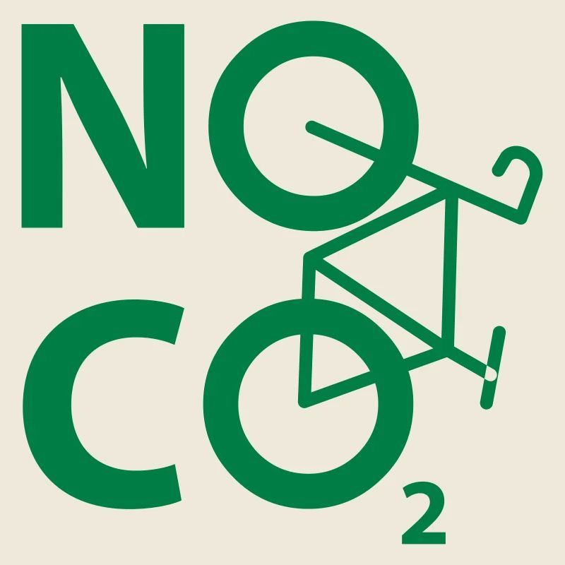 NO CO2 - cyclist and cyclist design