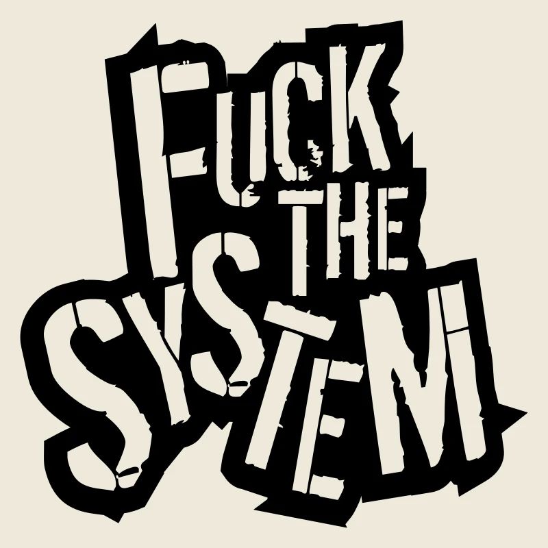 contour plan texte rebelle baiser le logo du système