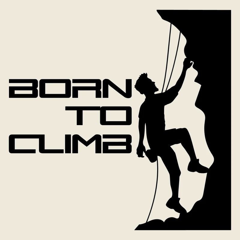 texte né pour grimper né raide mur grimpeur k