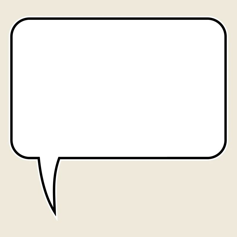 Speech bubble rectangle design