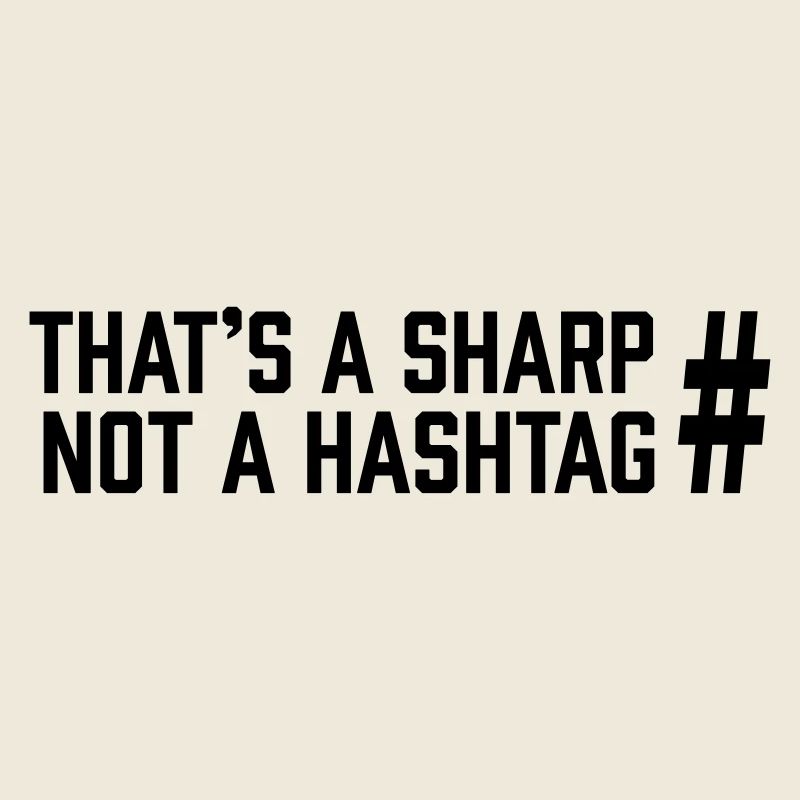 Sharp vs Hashtag