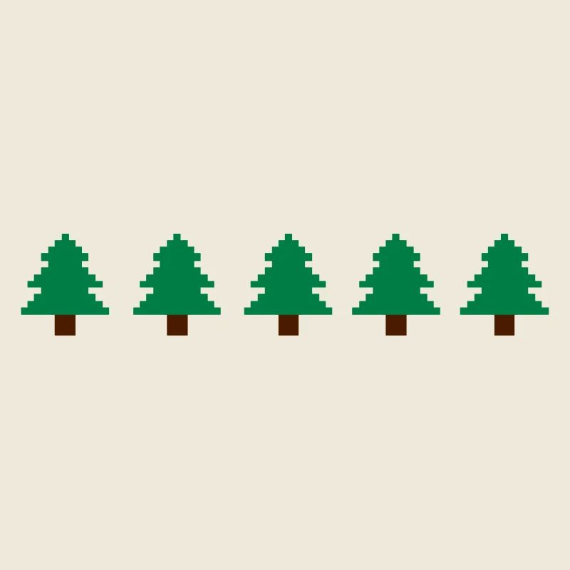Weihnachtsbäume Pixel