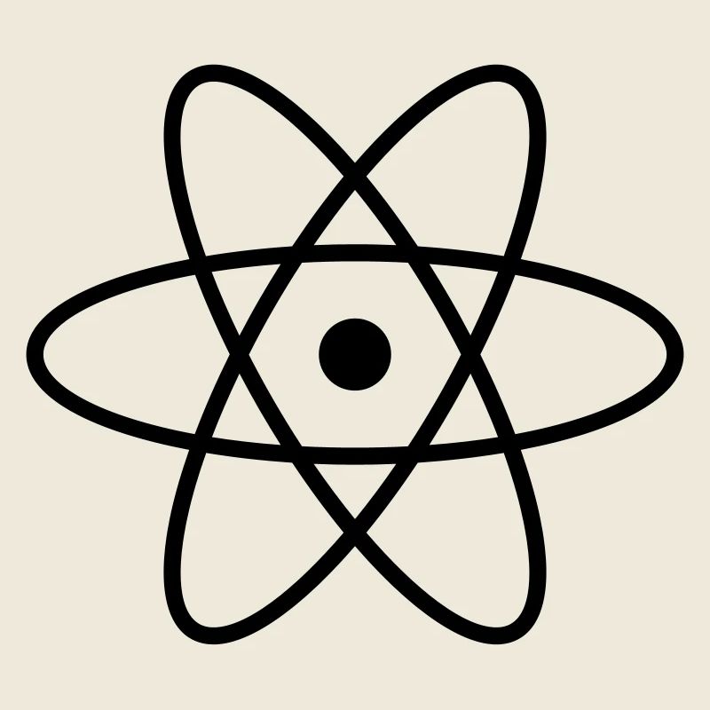 Atom Symbol Idee Geschenk Zeichen Physik