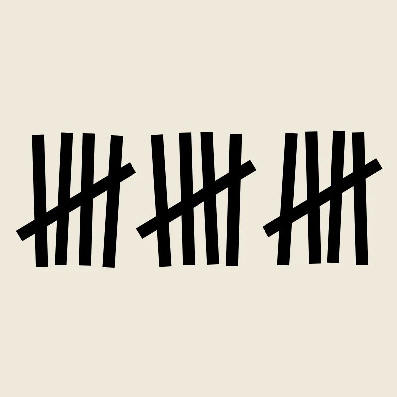 Strichliste 15 Striche