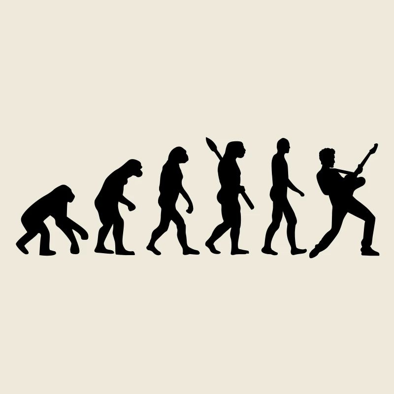 Evolution Rock Musiker