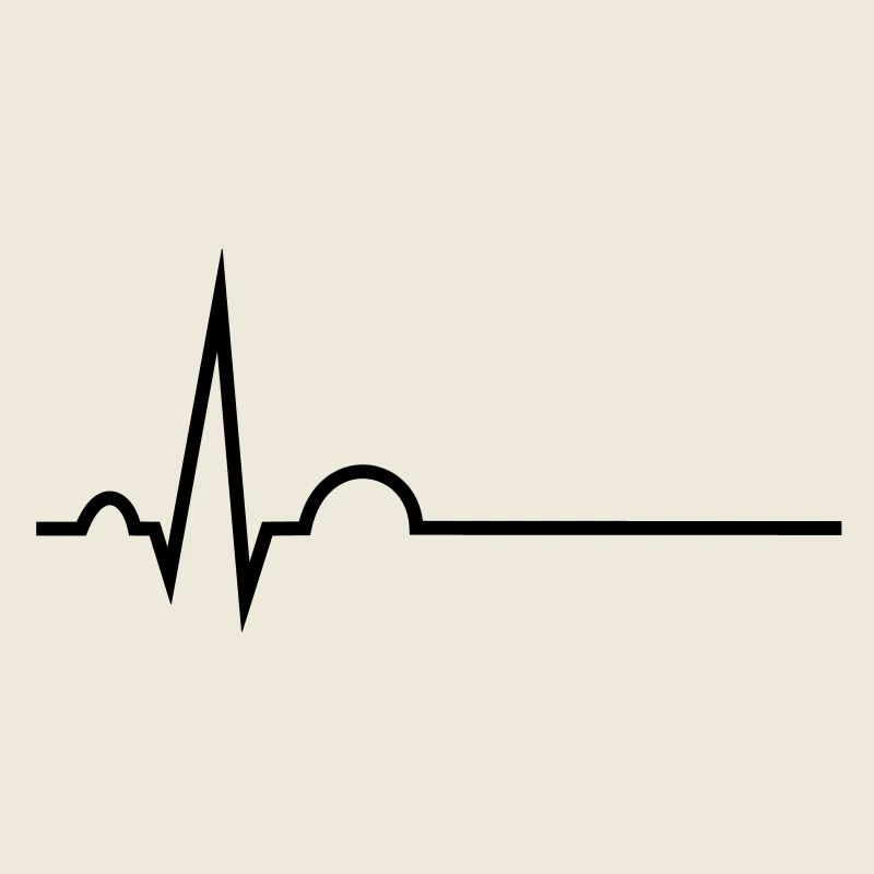EKG mit Namenslinie