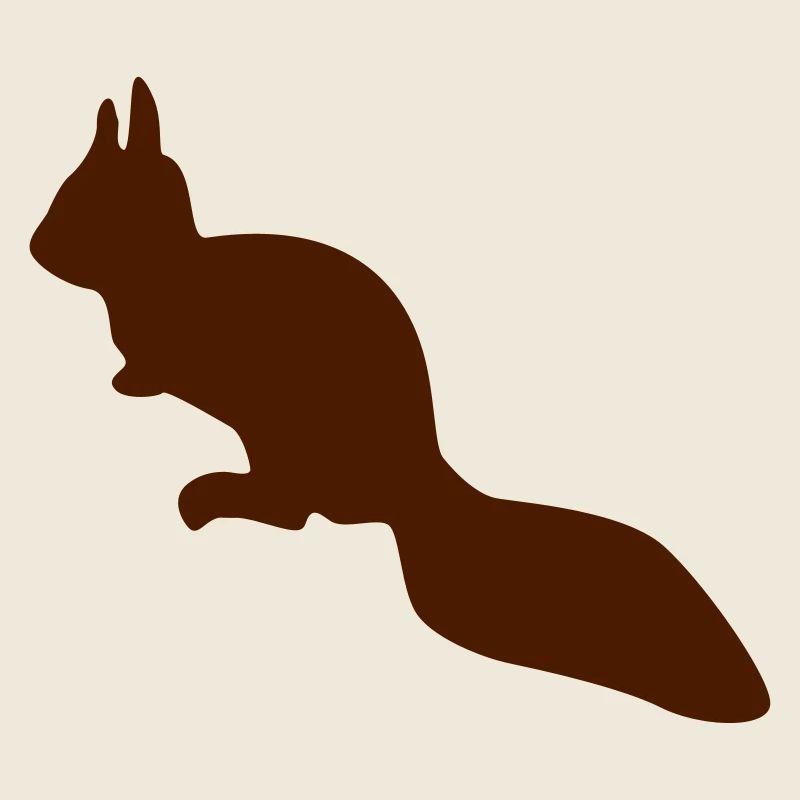 wachsames Eichhörnchen Streifenhörnchen Silhouette
