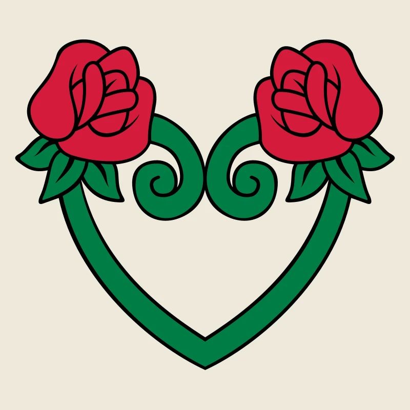 Coeur de fleur de rose 3c