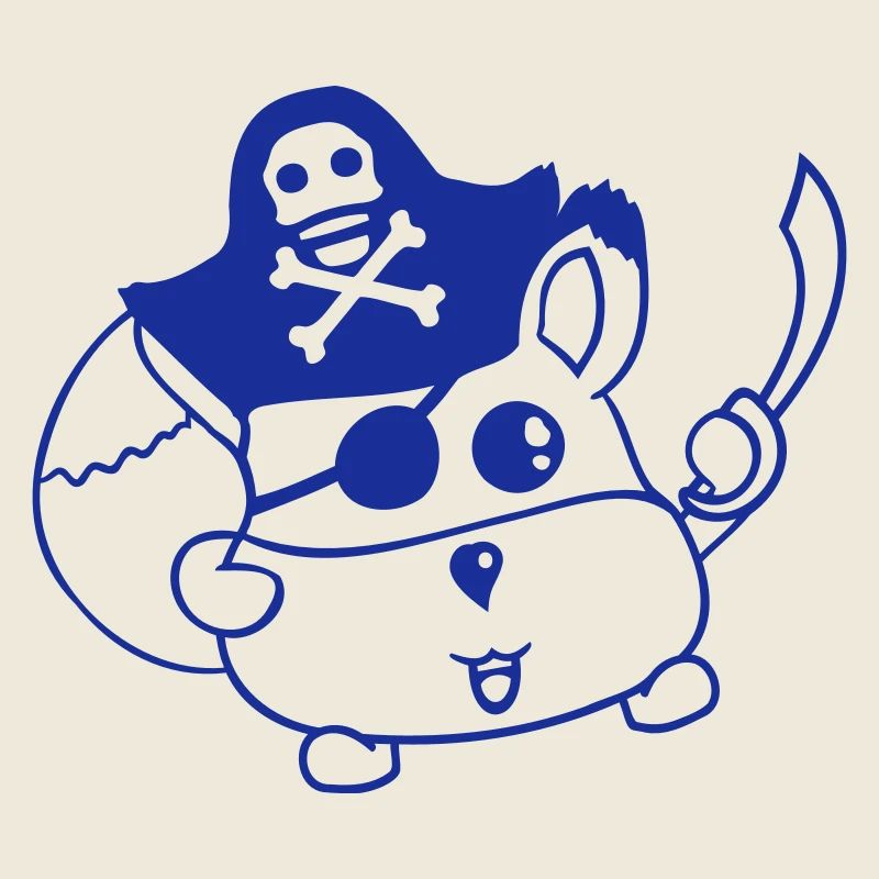 Little Cute Captain Fox Pirate Animal Eye Patch