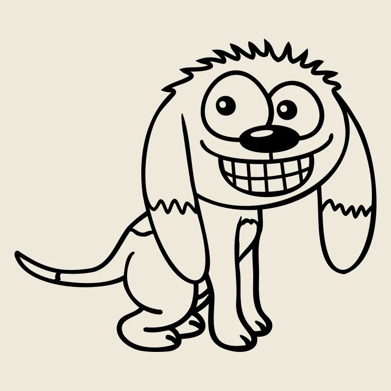 Dog looks funny grin happy smile fun
