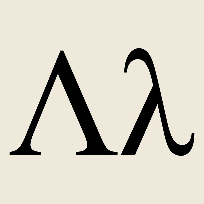 lambda Greek letter used by Fraternity houses