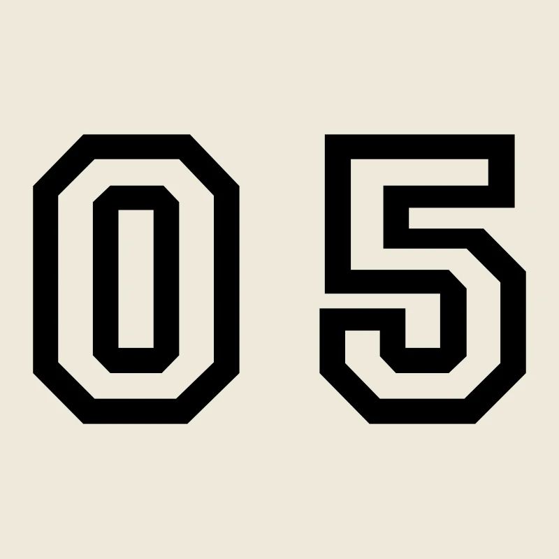 number - 05 - zero five