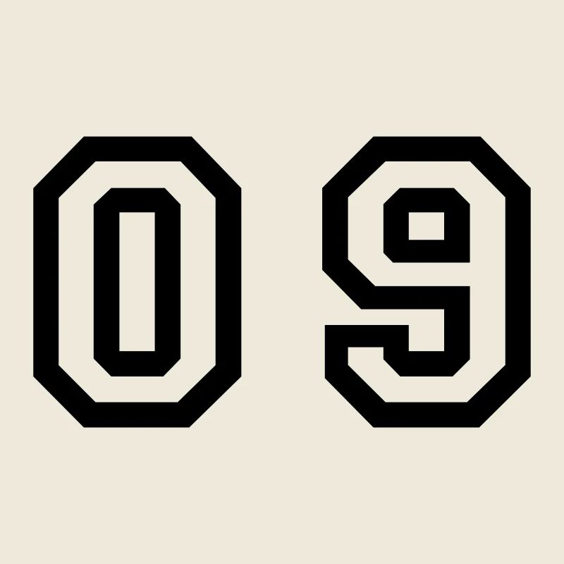 number - 09 - zero nine