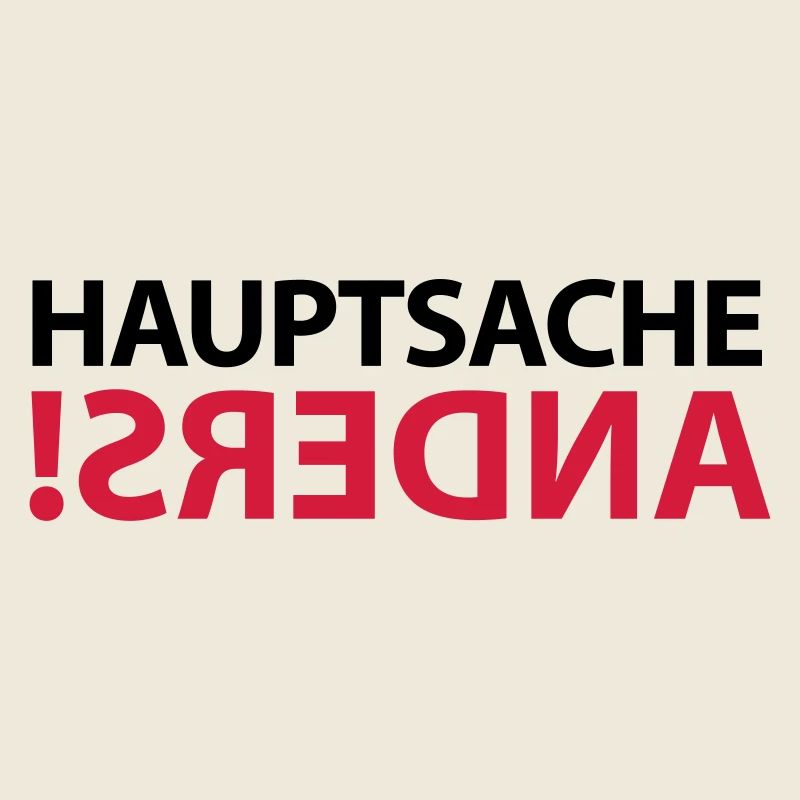 anders different exotische Meinung gegen den Strom