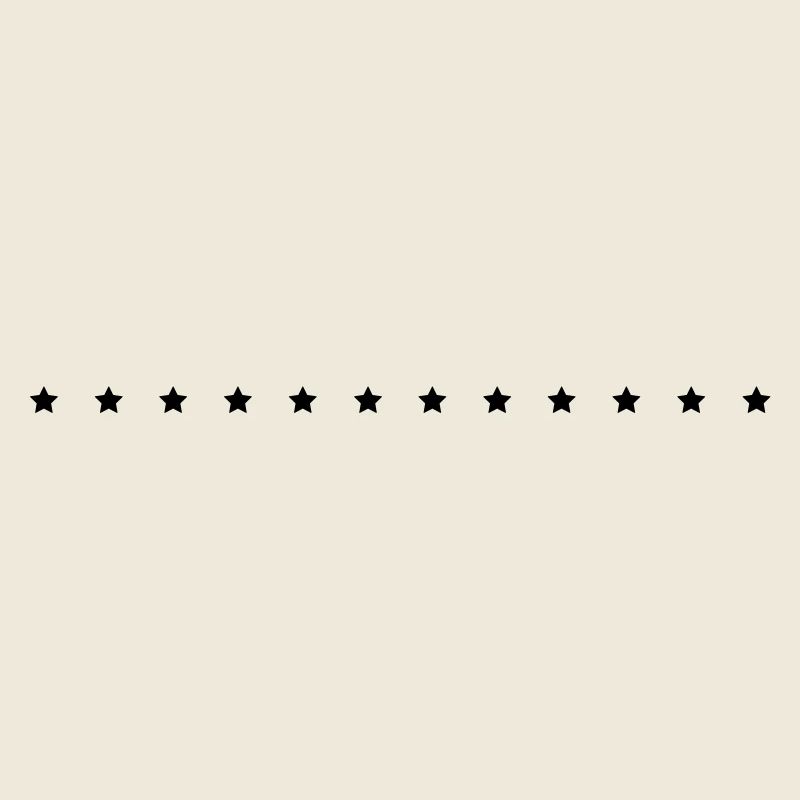 Stars / / 12 / / Star series / / row / / necklace