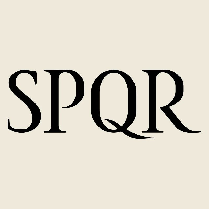 SPQR Lettering Vector Dark
