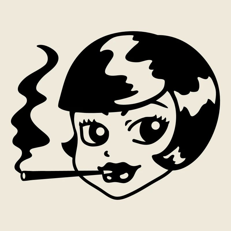 20s Girl - Smoke - Line