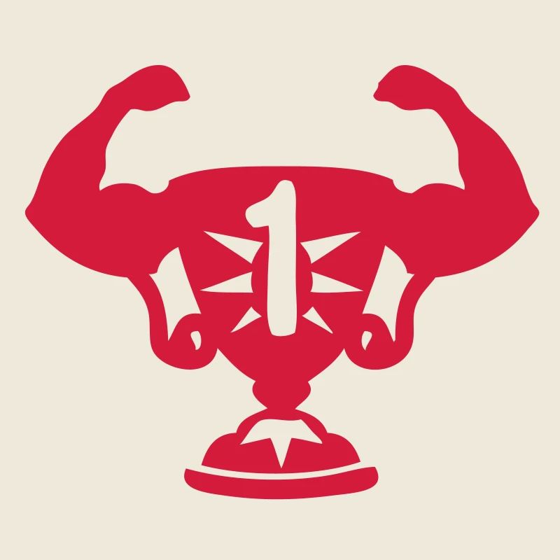 -Cup-Trophäe Trophäe ersten Arm Muskel