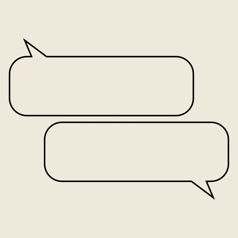 sprechblasen Unterhaltung