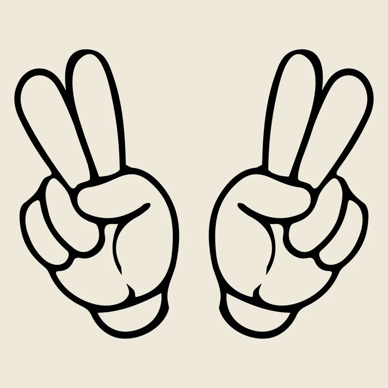 hands peace comic