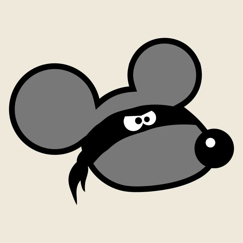 Maus Böse Räuber Ninja Überfall Dieb Tuch Augen